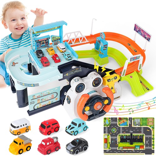 Car garage tracks - car, simulation