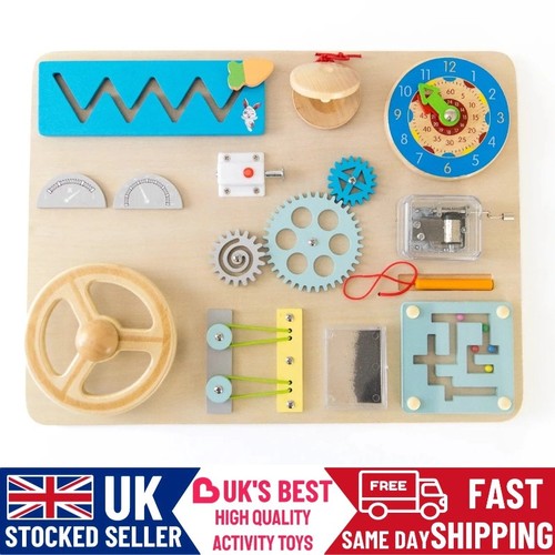 Wooden toys busyboard - 10, in