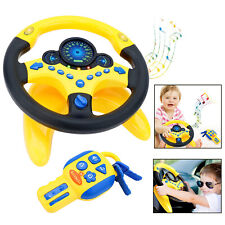 Yellow Kids Steering Wheel Car
