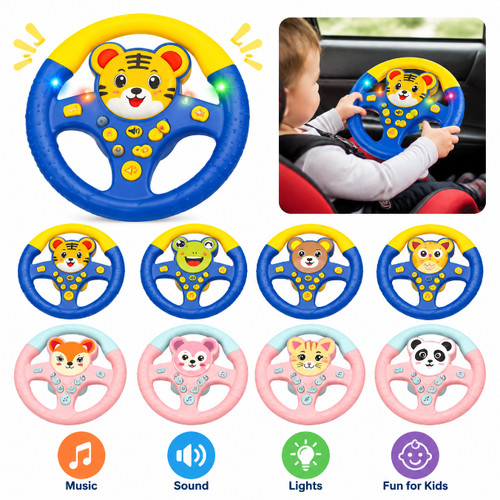 Kids steering wheel toy - kids, car